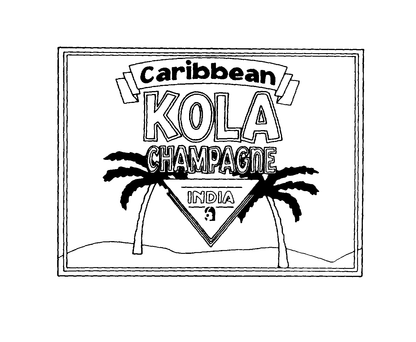 Trademark Logo CARIBBEAN KOLA CHAMPAGNE INDIA