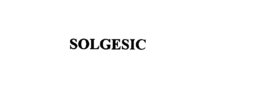  SOLGESIC