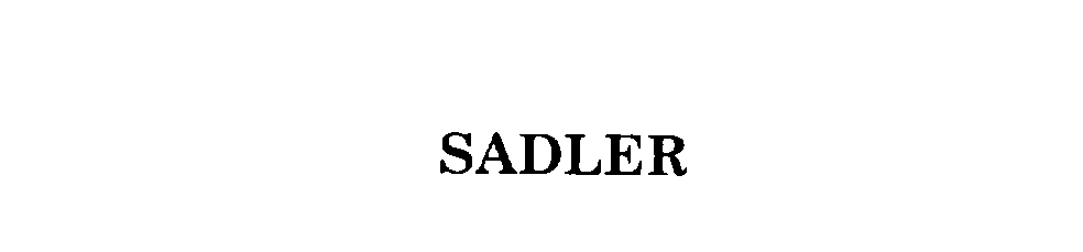 Trademark Logo SADLER