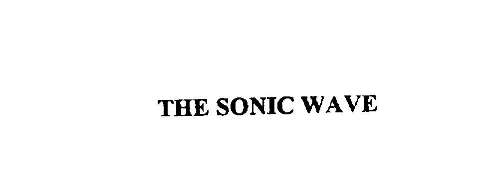  THE SONIC WAVE