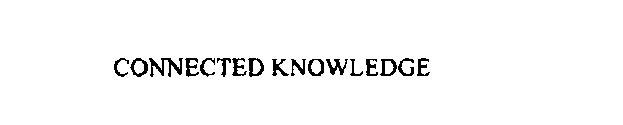  CONNECTED KNOWLEDGE