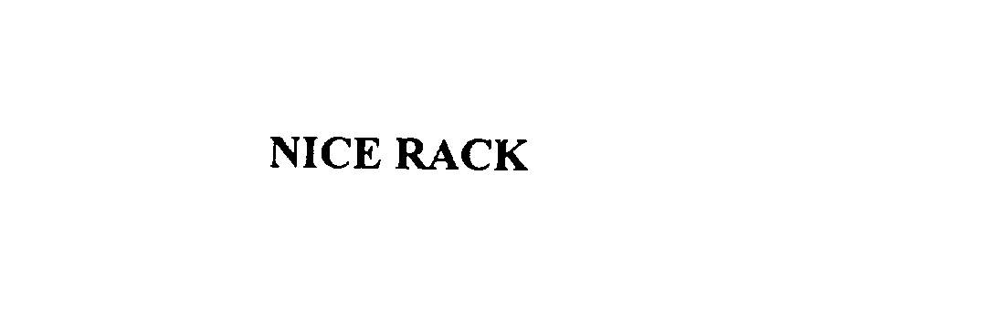 Trademark Logo NICE RACK