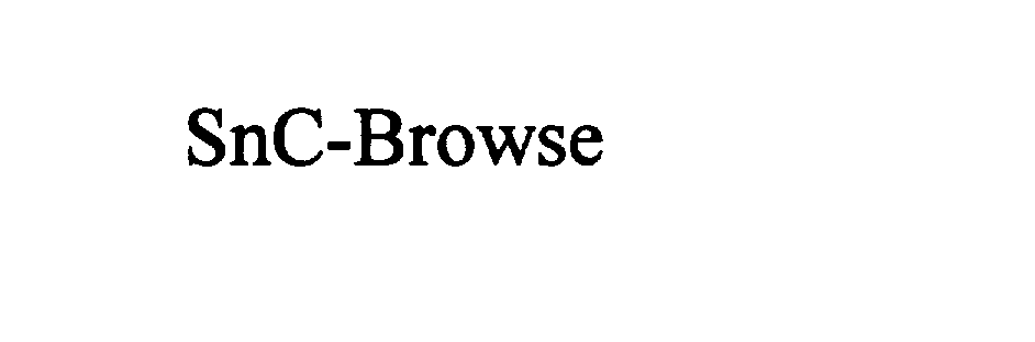 Trademark Logo SNC-BROWSE