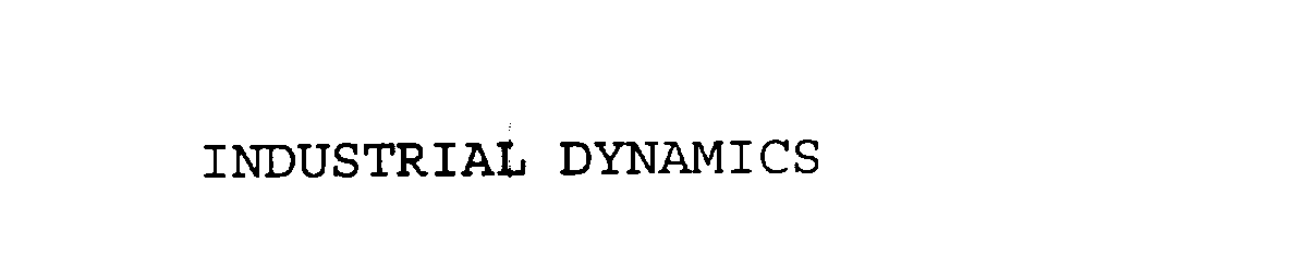 Trademark Logo INDUSTRIAL DYNAMICS