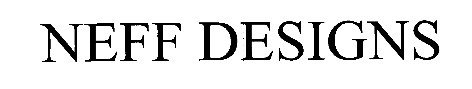 Trademark Logo NEFF DESIGNS