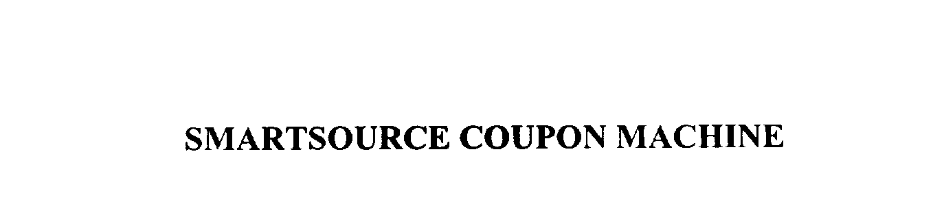  SMARTSOURCE COUPON MACHINE