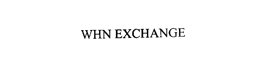 Trademark Logo WHN EXCHANGE