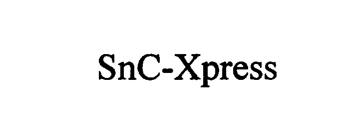Trademark Logo SNC-XPRESS