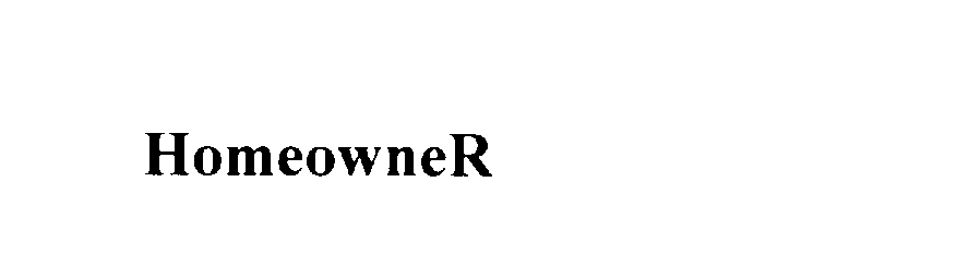 Trademark Logo HOMEOWNER