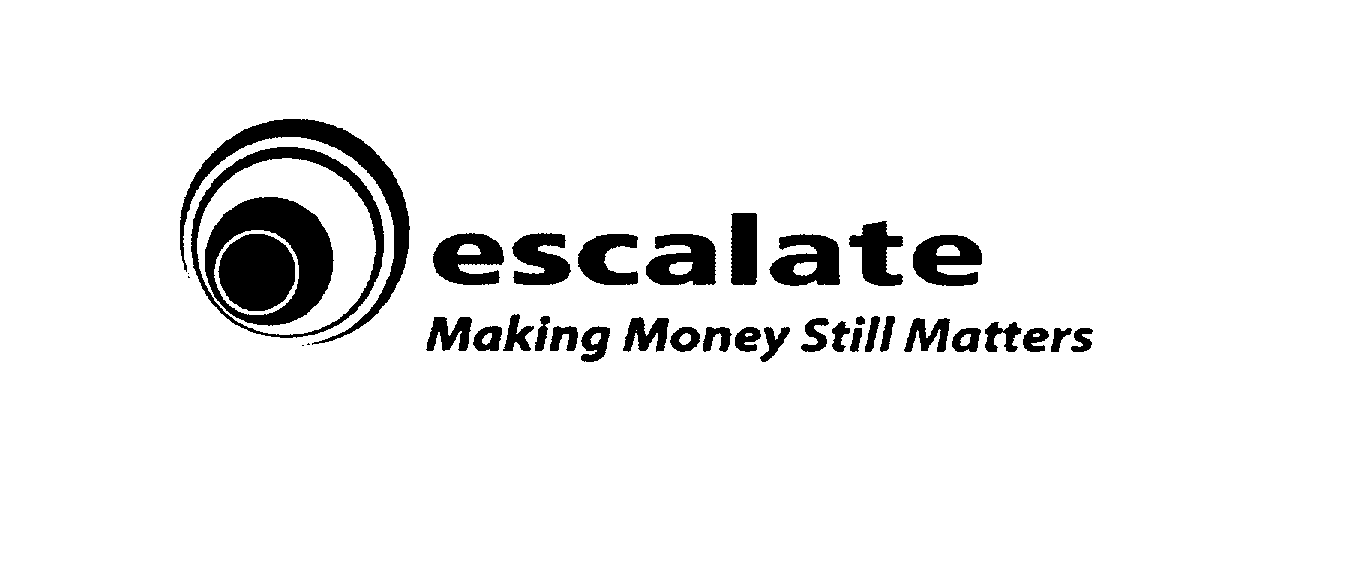 Trademark Logo ESCALATE MAKING MONEY STILL MATTERS
