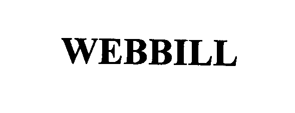 Trademark Logo WEBBILL