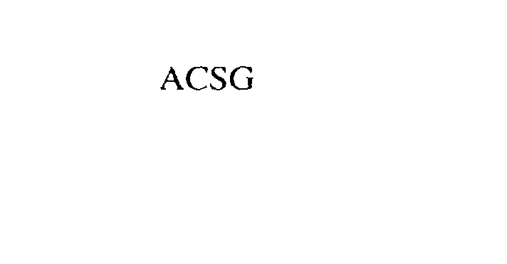 Trademark Logo ACSG