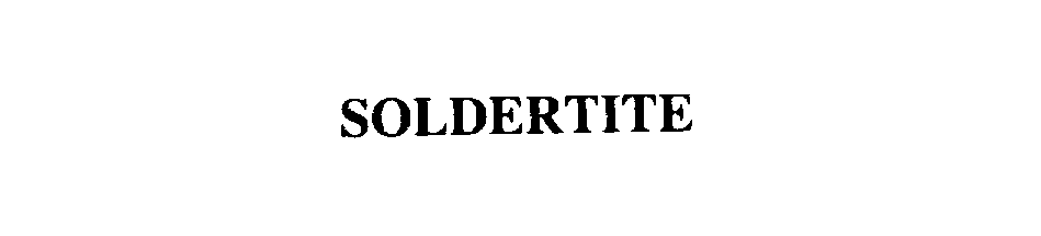 Trademark Logo SOLDERTITE