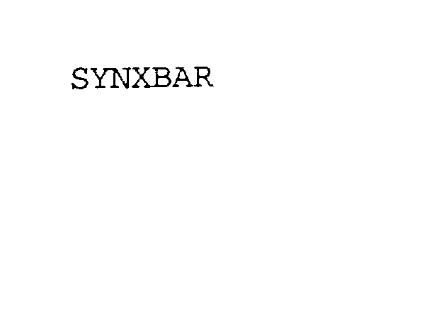 Trademark Logo SYNXBAR