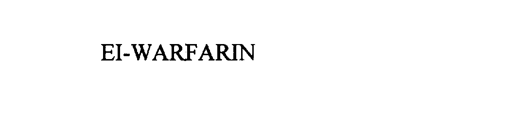 Trademark Logo EI-WARFARIN