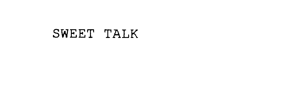Trademark Logo SWEET TALK