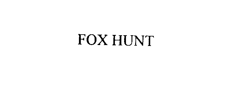 Trademark Logo FOX HUNT