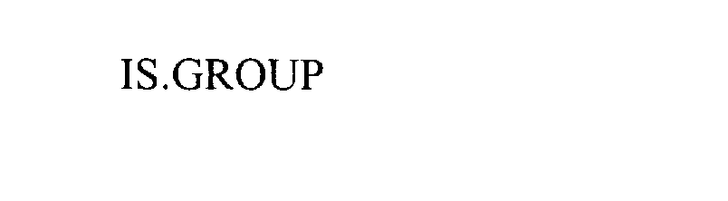 Trademark Logo IS.GROUP