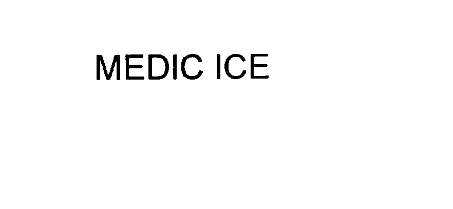 Trademark Logo MEDIC ICE