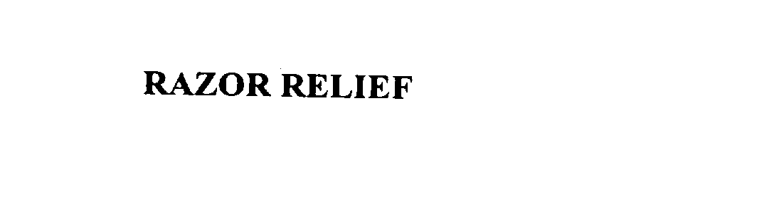 Trademark Logo RAZOR RELIEF