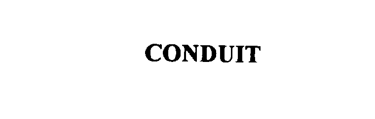 Trademark Logo CONDUIT