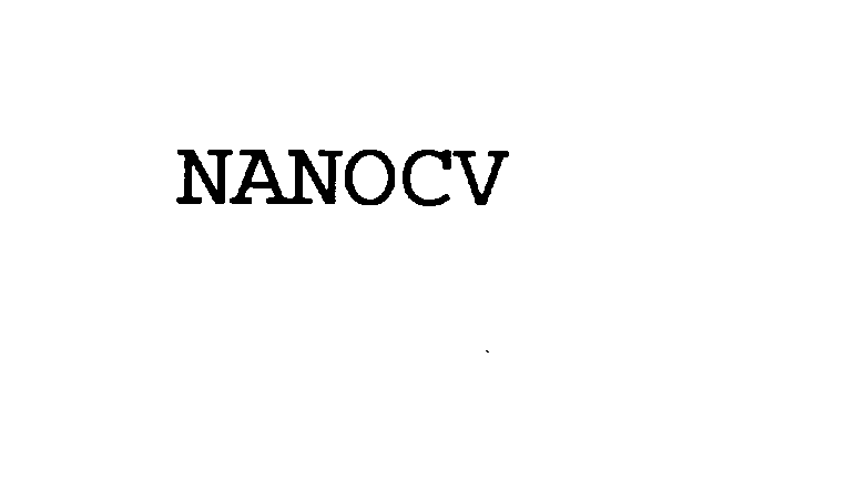 Trademark Logo NANOCV