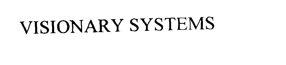 Trademark Logo VISIONARY SYSTEMS