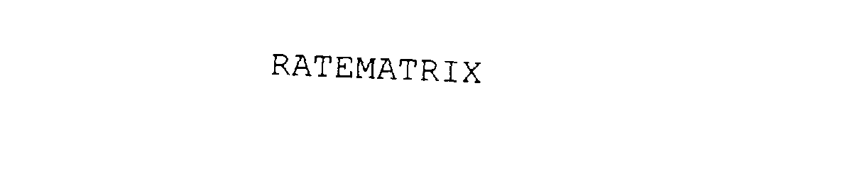  RATEMATRIX