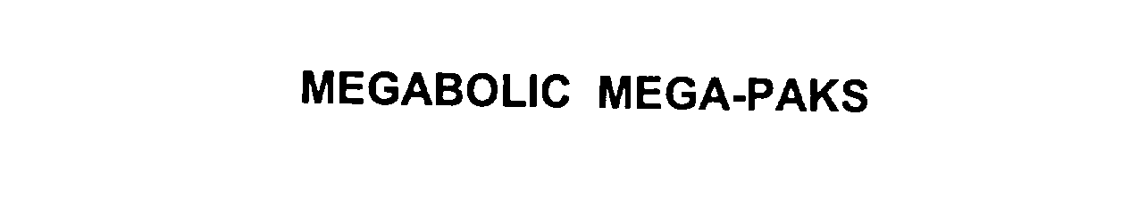  MEGABOLIC MEGA-PAKS