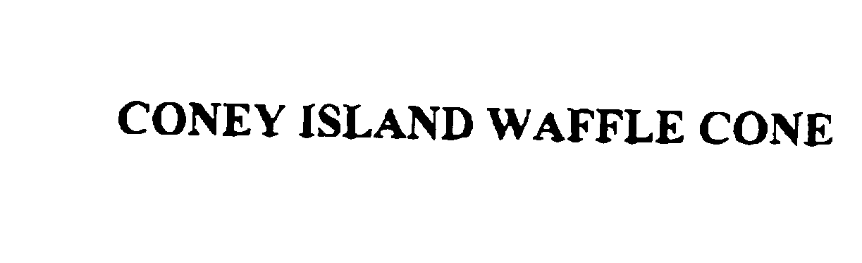  CONEY ISLAND WAFFLE CONE