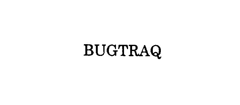Trademark Logo BUGTRAQ