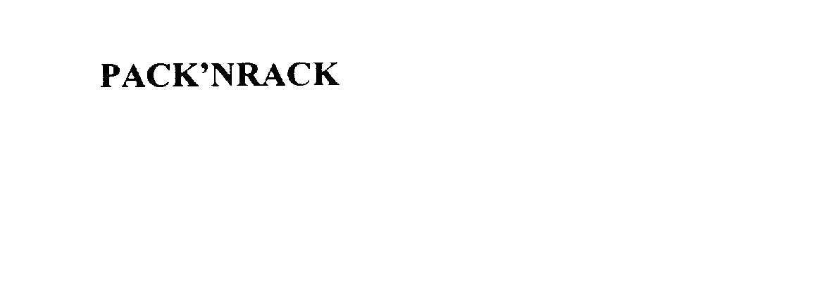 Trademark Logo PACK'NRACK