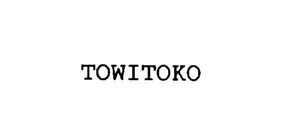 Trademark Logo TOWITOKO