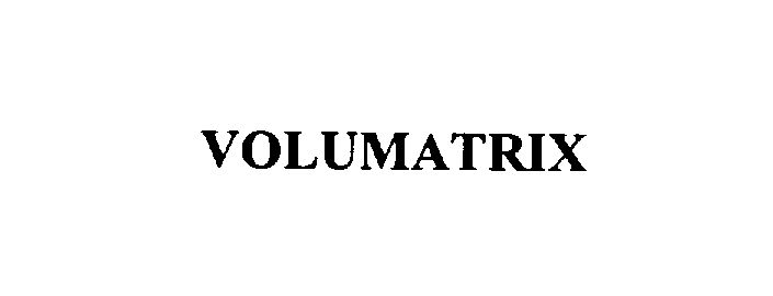 Trademark Logo VOLUMATRIX