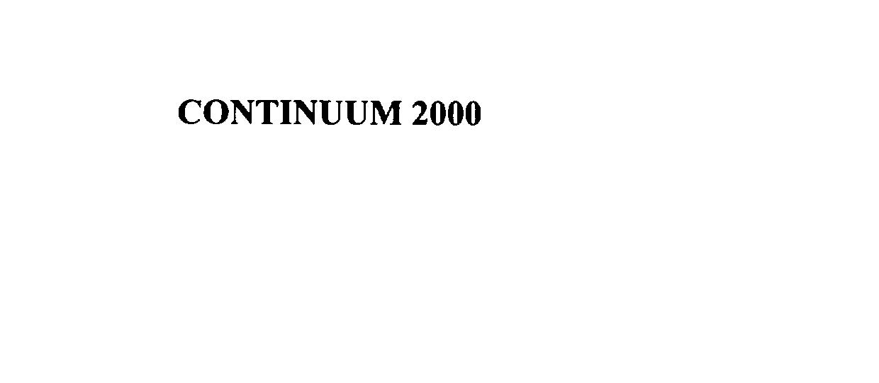 CONTINUUM 2000