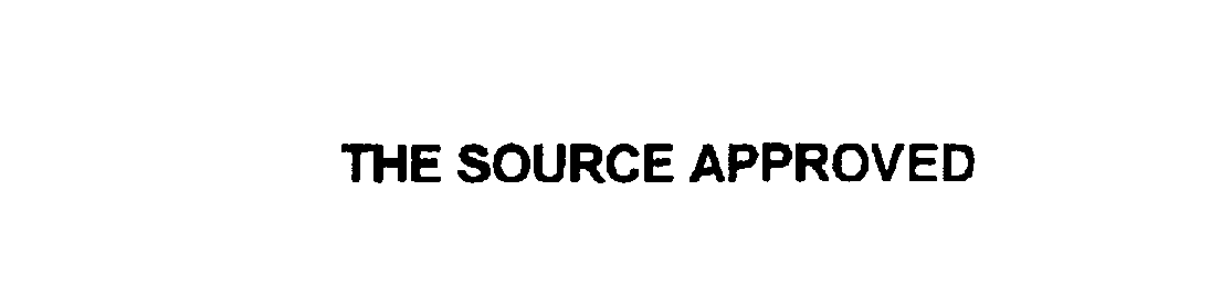 Trademark Logo THE SOURCE APPROVED