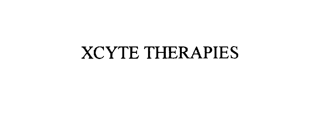 Trademark Logo XCYTE THERAPIES