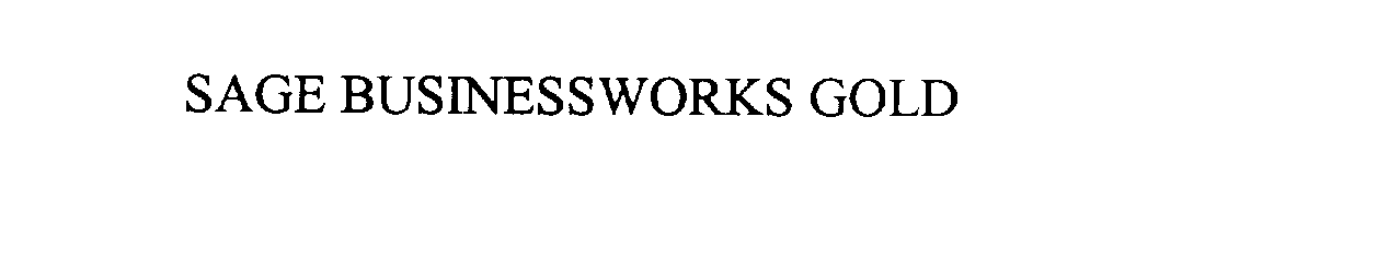  SAGE BUSINESSWORKS GOLD