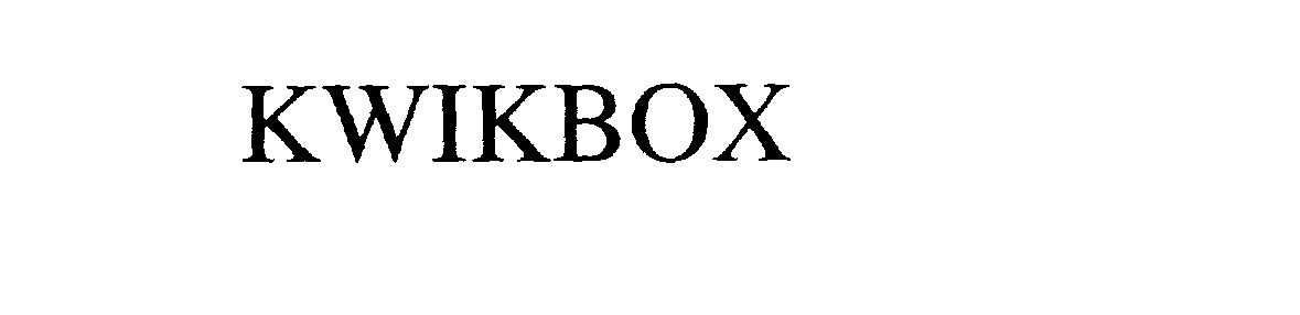  KWIKBOX