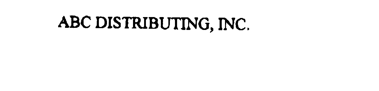 Trademark Logo ABC DISTRIBUTING, INC.