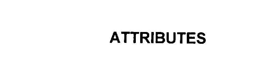  ATTRIBUTES