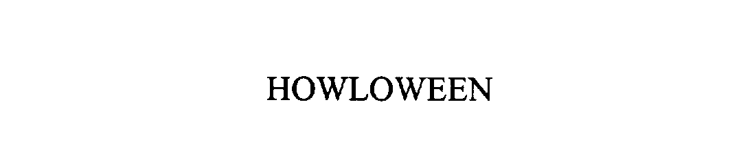  HOWLOWEEN