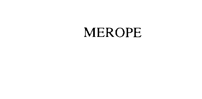 Trademark Logo MEROPE