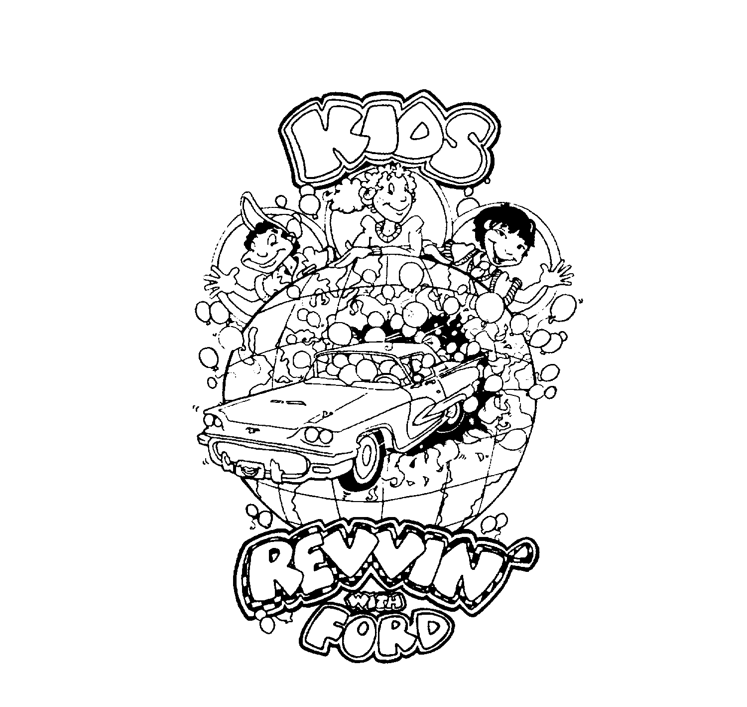 Trademark Logo KIDS REVVIN' WITH FORD
