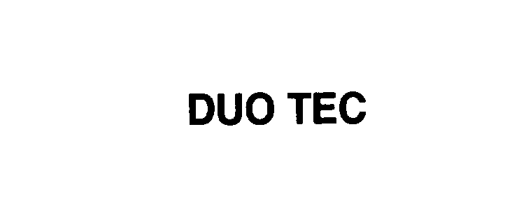 Trademark Logo DUO TEC