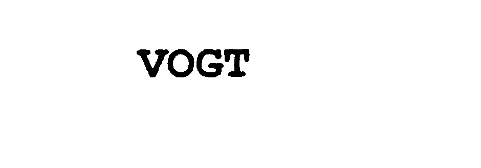 Trademark Logo VOGT