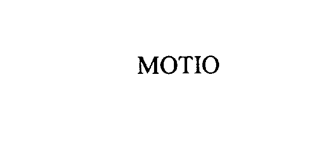 Trademark Logo MOTIO