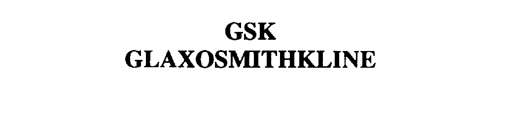 Trademark Logo GSK GLAXOSMITHKLINE