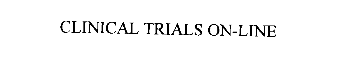 Trademark Logo CLINICAL TRIALS ON-LINE