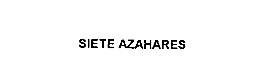  SIETE AZAHARES